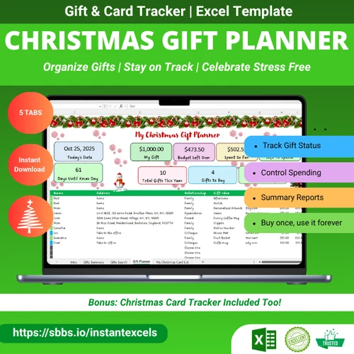 Christmas Gift Planner